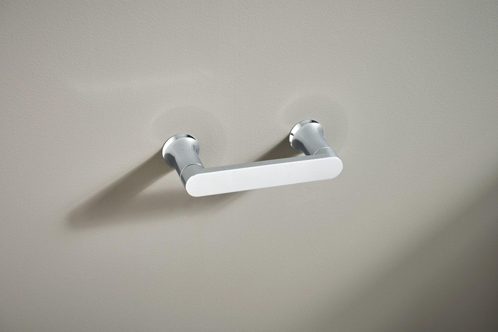 Moen Genta Lx Chrome Modern Wall Mount Pivoting Toilet Paper Holder, Modern Toilet Roll Holder For Bathroom, Bh3808Ch